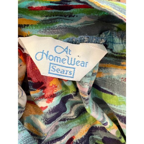 Vintage Sears tropical sailboat print MuMu Mrs. Roper Dress - Picture 6 of 7